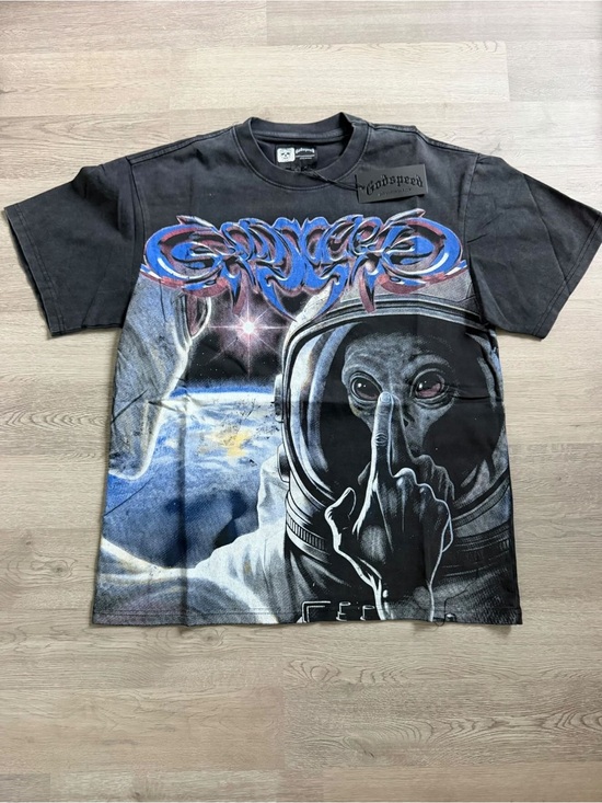 Godspeed Other - Godspeed Graphic Alien Astronaut Short Sleeve Tee - Black